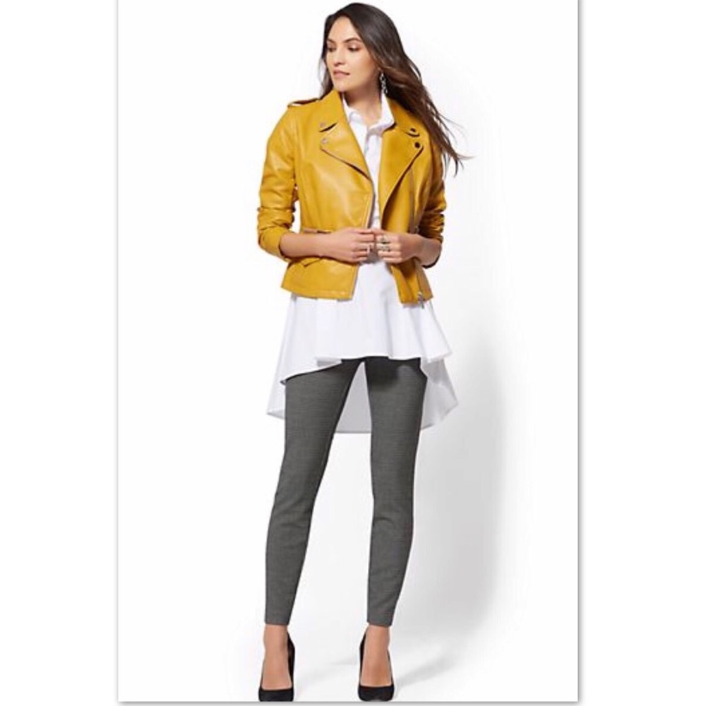 New York & Co High Waist Pull On Pant Large - Picture 3 of 5
